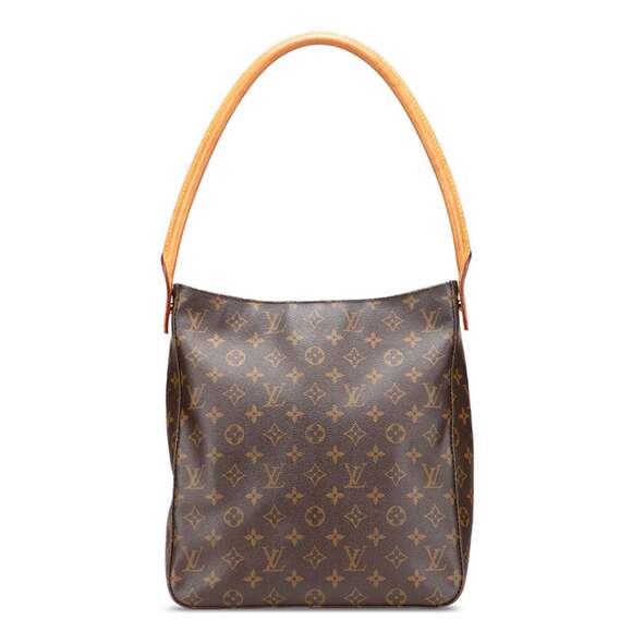 LOUIS VUITTON Brown Monogram Leather Looping GM Shoulder Bag